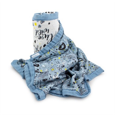 Kanga Care Serene Premium Viscose of Bamboo Muslin Reversible Double Layer Reversible Blanket