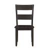 Set of 2 18" Haddie Dining Chairs Distressed Walnut - Acme Furniture: Transitional Ladder Back, Wood Frame - 4 of 4