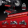 3.7" To 15.4" Motorcycle Lifter 1100 lbs Stand Lift Jack Table With Deck & Wheels - 3 of 4