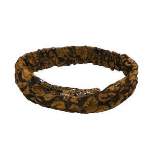 Unique Bargains Women's Lace Hollow Wide Headband 1 Pc - 1 of 4