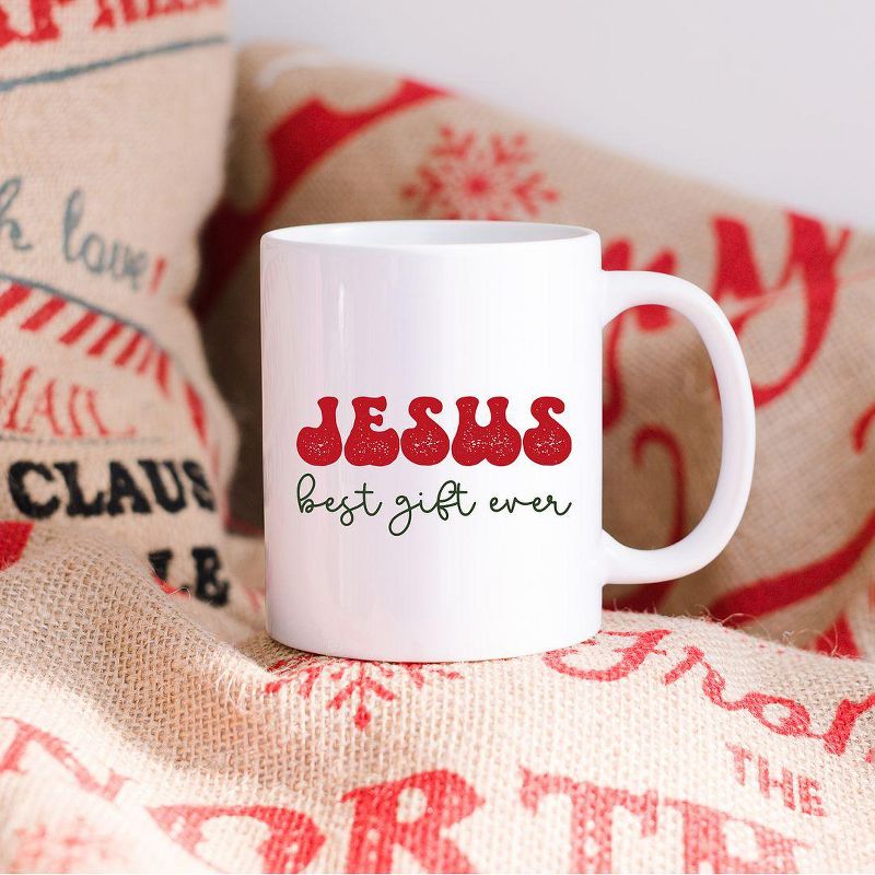 City Creek Prints Jesus Best Gift Ever Cursive Mug - White, 2 of 3