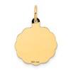 Black Bow Jewelry 14k Yellow Gold A Date To Remember Disc Charm or Pendant, 15mm - 3 of 4