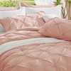 BAGOKIE 3 Pieces Floral Pinch Pleat Bed in a Bag Comforter Set for All Season - 3 of 4