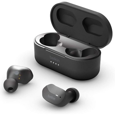 Belkin SoundForm True Wireless Earbuds (Bluetooth Headphones w/ Noise Isolation, Touch Controls) Wireless Headphones, Bluetooth Earbuds (Black)