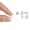 Unique Bargains DIY Craft Metal Shank Cotton Covered Round Sewing Buttons 20 Pcs - 4 of 4