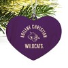 Abilene Christian Wildcat Heart Love Wood Christmas Tree Holiday Ornament - 2 of 3