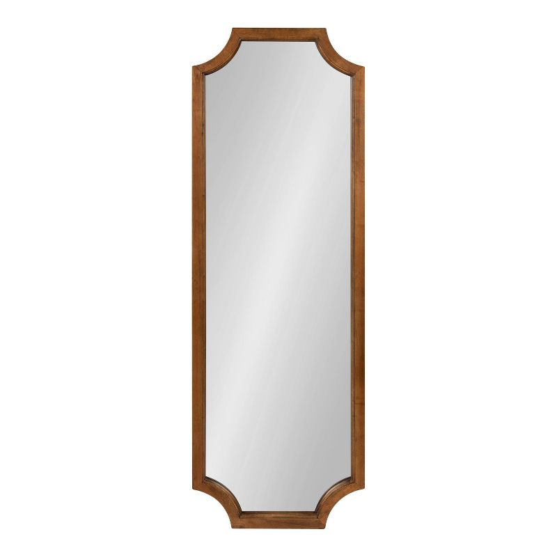 16&#34; x 48&#34; Hogan Framed Scallop Wall Mirror Rustic Brown - Kate &#38; Laurel All Things Decor, 3 of 9