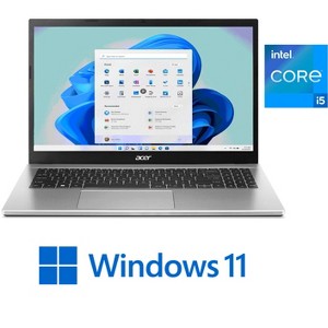 Acer Aspire 3 15.6" FHD Laptop Intel Core i5-1235U 8GB RAM 256GB SSD W11H Silver - Manufacturer Refurbished - 1 of 4