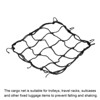 Unique Bargains Travel Camping Extendable Rubber Rope Cover Motorcycle Cargo Luggage Debris Tie-Down Net with 6 Hooks 1 Pc - 3 of 4