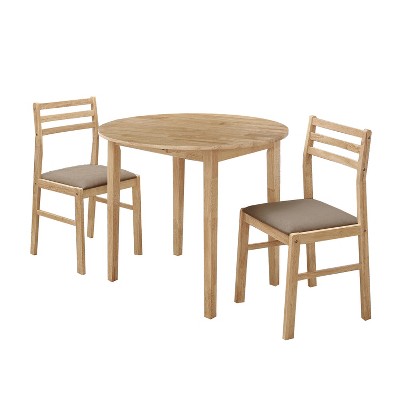 Simple Relax 3-Piece Dining Set with Drop Leaf