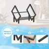 Unique Bargains Stainless Steel Magazine CD Storage Desk Decorative Bookshelf - 3 of 4
