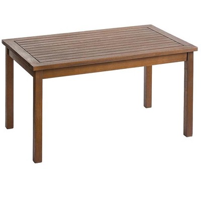 Plow & Hearth Lancaster Eucalyptus Wood Outdoor Coffee Table - Natural