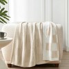 Snuggle Sac Super Soft Reversible Throw Blanket,Lightweight Textured Striped Throw,Checkered Style - 2 of 4