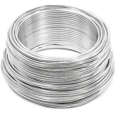 Juvale 101ft Aluminum Wire, Bendable Metal Craft Wire for Making Dolls and DIY Crafts, 12 Gauge