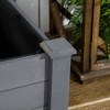 Okak 34" x 18" x 30" Raised Garden Bed Wooden Elevated Outdoor Planter Box with Legs for Herbs, Vegetables, Flowers - 4 of 4