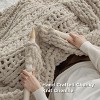 Bedsure Chunky Knit Throw Blanket for Couch - 100% Hand Knitted, 5.06 lbs Chenille Blanket for Bed Living Room Home Decor, Thick and Soft - 3 of 4