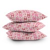 Deny Designs KrissyMast Bows in red and pink Indoor Throw Pillow - 4 of 4