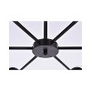 Elegant Lighting Briggs 36 inch pendant in black with clear shade - 4 of 4
