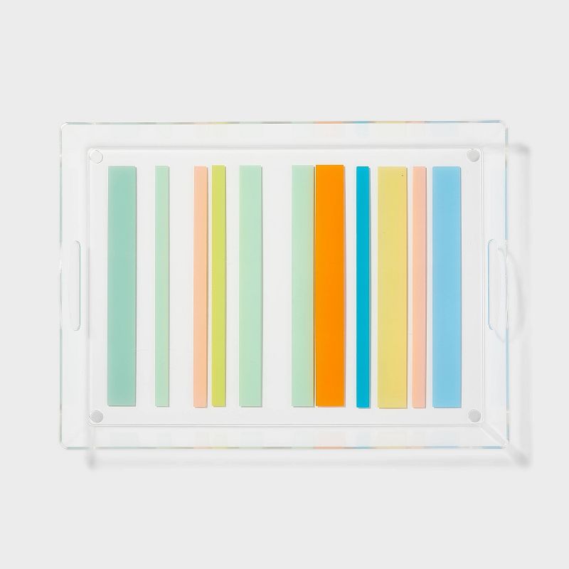 Rectangular Striped Ombre Serving Tray - Sun Squad&#8482;, 1 of 4
