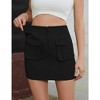 Cargo Skirts for Women Summer Casual High Waist Mini Skirt with Pocket - 2 of 4