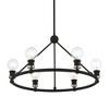 Livex Lighting Lansdale 6 - Light Chandelier in  Black/Brushed Nickel - 3 of 4