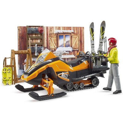 Bruder snowmobile with store driver