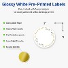 Avery Labels, 2" Diameter, Glossy White, Green Florals w/ Gold Dots, 120ct - 2 of 4