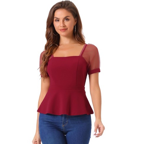 Peplum tops target online