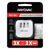 RAYOVAC® Portable Power Strip and Charger Wall Tap Cube, 3 AC Outlets and 3 USB Ports in White - 2 of 4