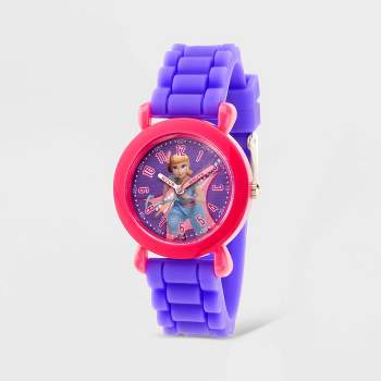 Girls' Disney Toy Story 4 Bo Peep Time Teacher Watch - Purple