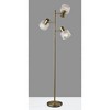 Adesso Rhodes Tree Lamp Brass: 3-Adjustable Glass Shades, ETL Listed, Metal Body, 67.5" Height - image 2 of 3