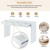Console Table With 4 Drawer Modern Console Table Sturdy Stable Entryway Sofa Table Coffee Bar Cabinet Easy To Assemble For Living Room Hallway Bedroom - 2 of 4