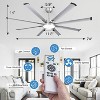 HUMHOLD 74 Inch Ceiling Fan with Light Remote, Smart LED Ceiling Fans with, Modern Low Profile Dimmable Light Ceiling Fan - 2 of 4