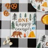 Blue Panda 100 Pack Camping Napkins for 1st Birthday Party Supplies, One Happy Camper (6.5 In) - 2 of 4