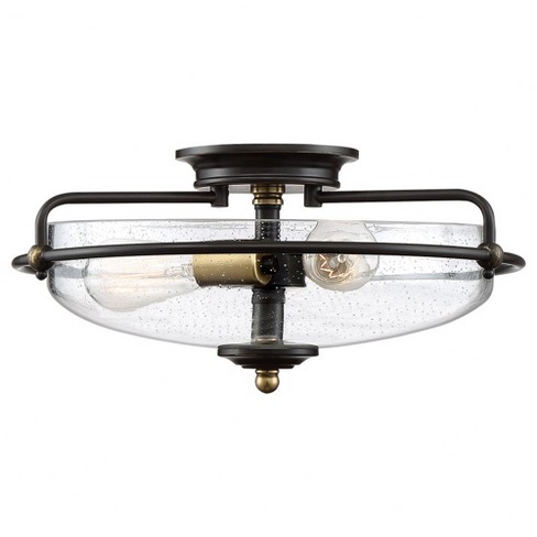 Quoizel Lighting Griffin 3 - Light Flush Mount in  Palladian Bronze - image 1 of 4