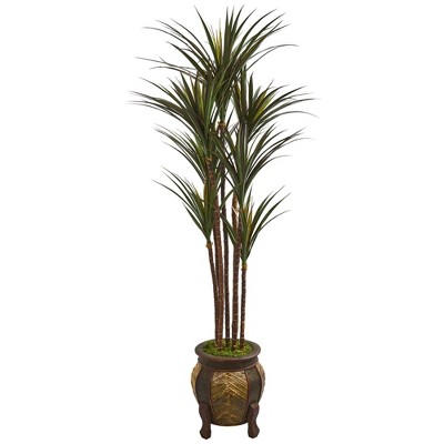 Homlux 6ft Artificial Olive Tree With Woven Seagrass Plant Basket : Target