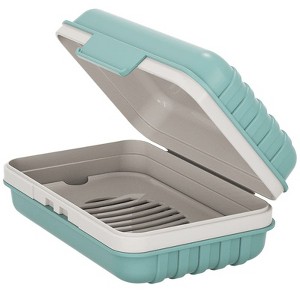 Aoibox Travel Soap Holder with Lid - Leak-Proof & Drainage Design for Shower, Camping, Hiking, Gym & Outdoor Use - Keeps Soap Dry & Hygienic - 1 of 4