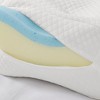Kumasinova Orthopedic Knee Pillow for Side Sleepers,Memory Foam Pillows for Pain Relief,OEKO-TEX Certified Bed Pillows for Spinal Alignment,White - 4 of 4