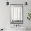 MAYEERTY 35.83x24.02x0.59in Aluminum Thin Edge Right-Angle Rectangle Black Hanging Mirror - 2 of 3