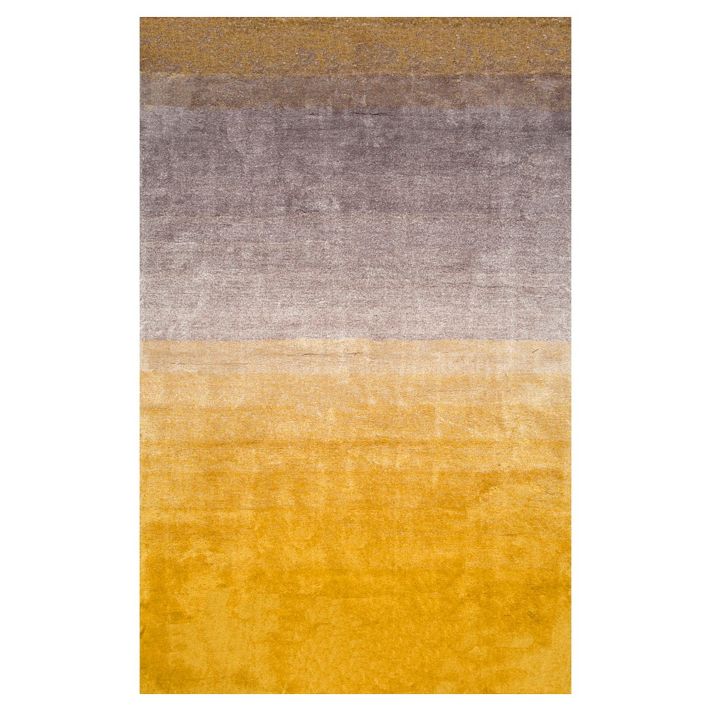 8'x10' Handmade Ombre Shag Area Rug Yellow - nuLOOM