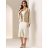 INSPIRE CHIC Women's Notch Lapel Long Sleeve Button Blazer - 4 of 4