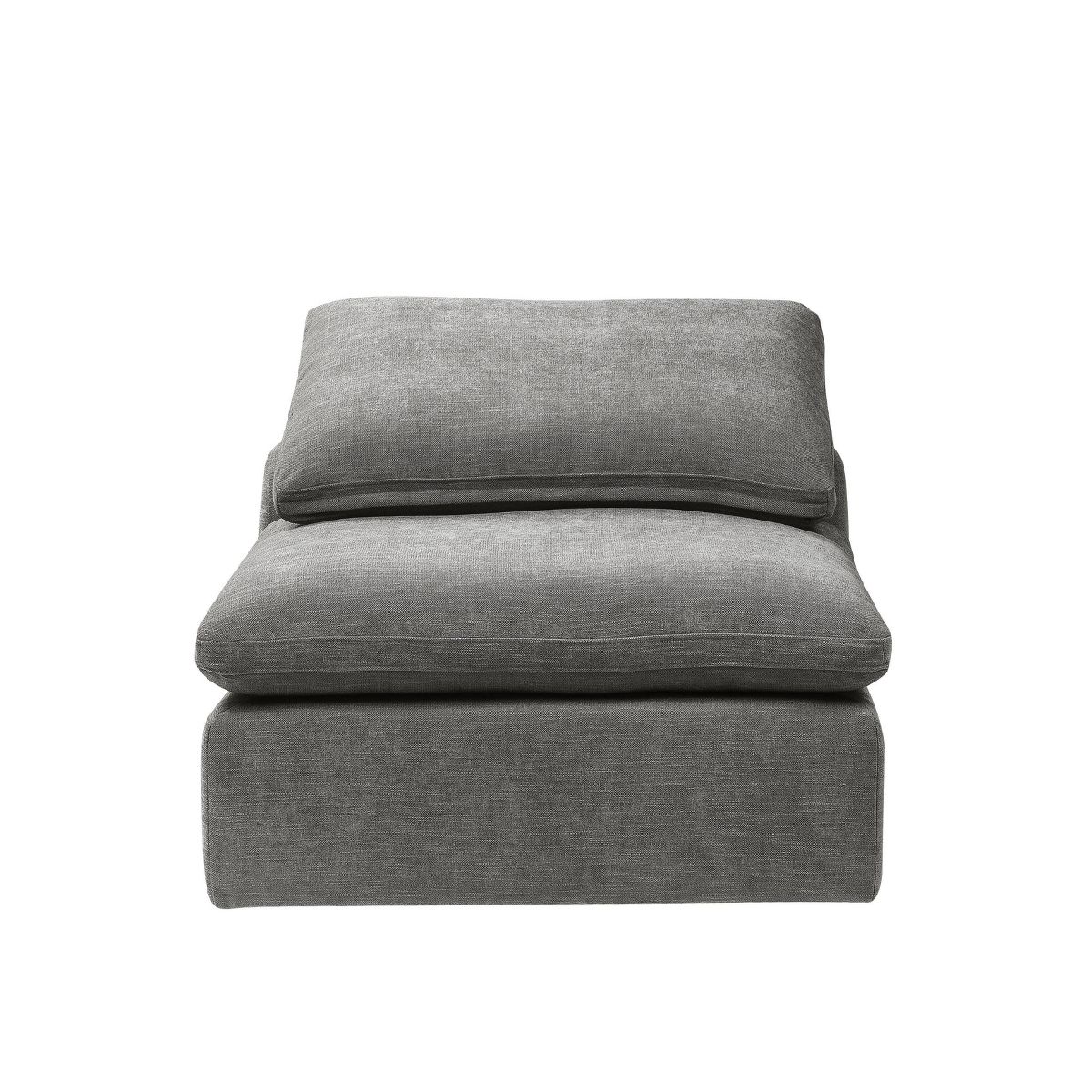 38" Naveen Ottoman and Bench Gray Linen - Acme Furniture - thumbnail 3