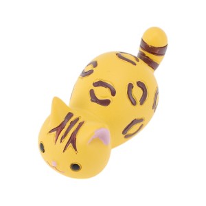 Unique Bargains Decorative Magnets Magnetic Fridge Sticker Irregular Shape Cat with Scarf Synthetic Resin 1Pc - 1 of 3