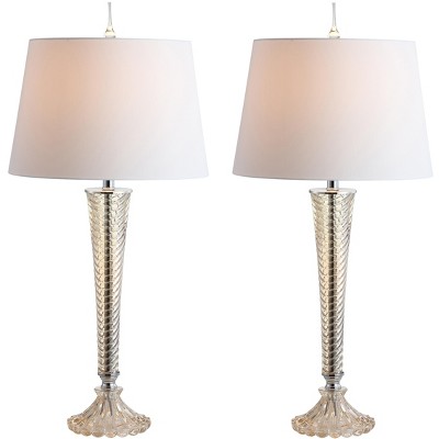 JONATHAN Y Caterina Glass LED Table Lamp
