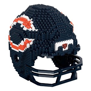 Forever Collectibles Chicago Bears NFL FOCO BRXLZ Helmet Building Block Set - 1 of 4