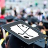 Big Dot of Happiness Grad Hockey - Graduation Cap Decorations Kit - Grad Cap Cover - 3 of 4