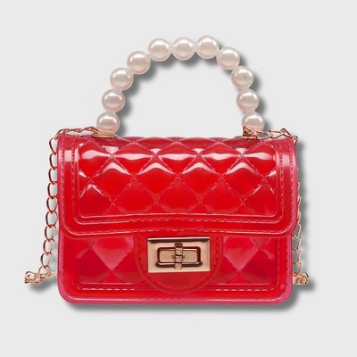 Willow & Ruby Kid's Mini Quilted Glitter Bag - Crossbody Purse for Girls (Youth)