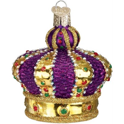 Old World Christmas Blown Glass Ornament for Christmas Tree, Crown Of Royalty (with OWC Gift Box)