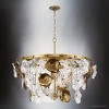 Urban Ambiance Luxury Vintage Indoor Chandelier,  28-1/4''H x 36"W x 36''D,  Gold Ombre Finish, UHP5021 - 3 of 4