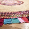 Cape Cod CAP701 Handmade Woven Area Rug - Multi/Natural - 4' X 4'  Round - Safavieh - 2 of 3